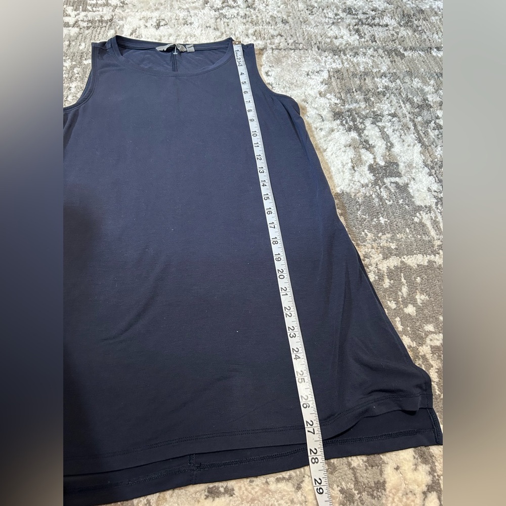 Athleta Navy Ribbed Sleeveless Tank - Picture 5 of 7
